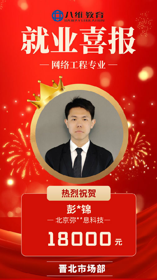 八維職業(yè)學校網(wǎng)絡工程專業(yè)最新喜報來襲